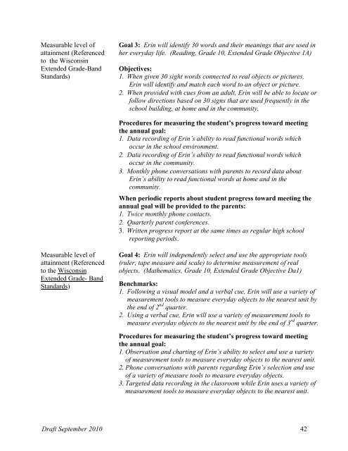 Guide for Writing IEPs - The Special Education Team - Wisconsin.gov