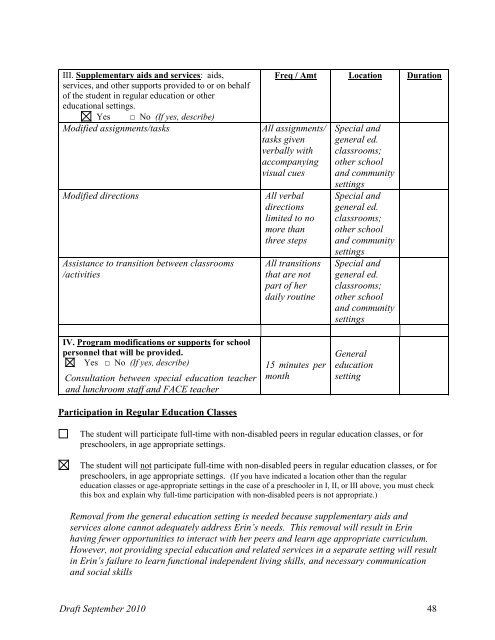 Guide for Writing IEPs - The Special Education Team - Wisconsin.gov