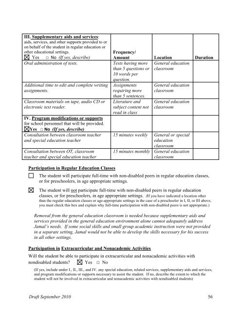 Guide for Writing IEPs - The Special Education Team - Wisconsin.gov