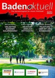 Baden aktuell Magazin Oktober 2024