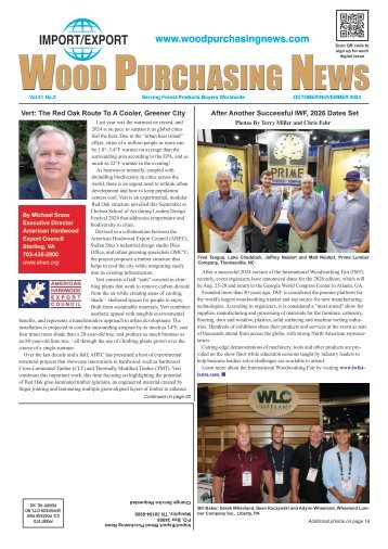 Import/Import Wood Purchasing News - October/November 2024
