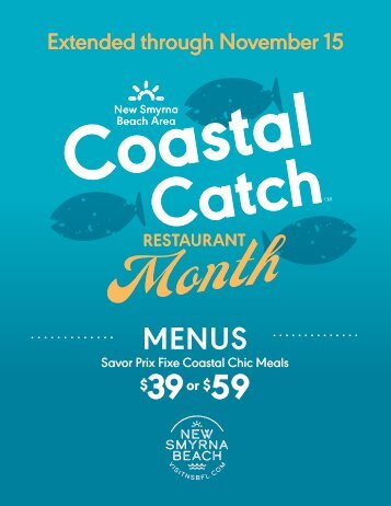 Coastal Catch 2024 Menu Booklet