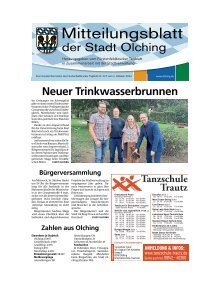 Mitteilungsblatt der Stadt Olching | Oktober 2024
