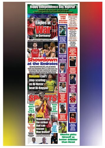 COMPLETE SPORTS - TUESDAY, OCT 1, 2024