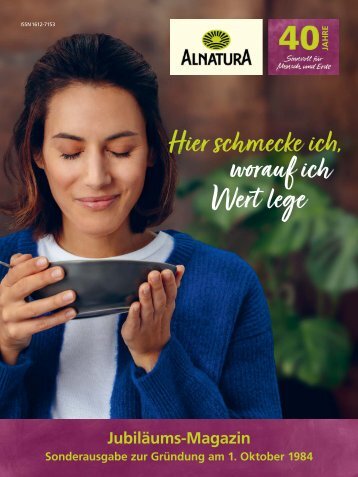 Alnatura Jubiläums-Magazin Oktober 2024