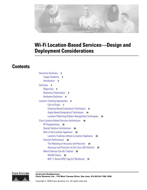Wi-Fi Location-Based Services—Design and Deployment ...