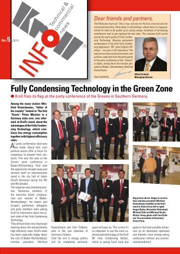 Fully Condensing Technology in the Green Zone - Kroll GmbH