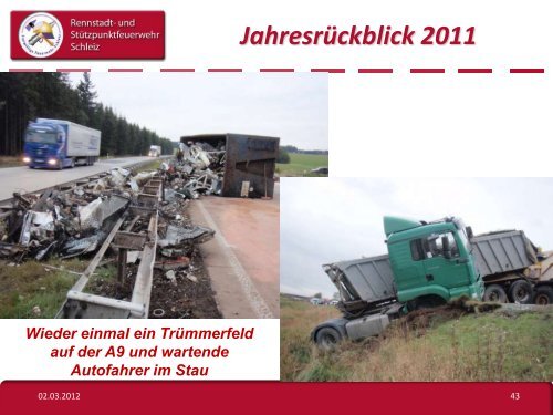 Jahresrückblick 2011 - Freiwillige Feuerwehr Schleiz