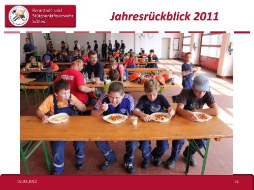 Jahresrückblick 2011 - Freiwillige Feuerwehr Schleiz