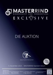 Katalog - MASTERRIND EXCLUSIVE - DIE AUKTION 2024 in Dalum
