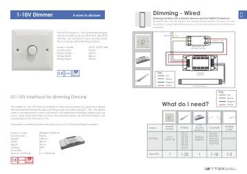 Dimming - Wired What do I need? - Mr RESISTOR