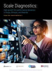 Scale Diagnostics: High growth firm performance dynamics in Kenya, Ethiopia, and Rwanda