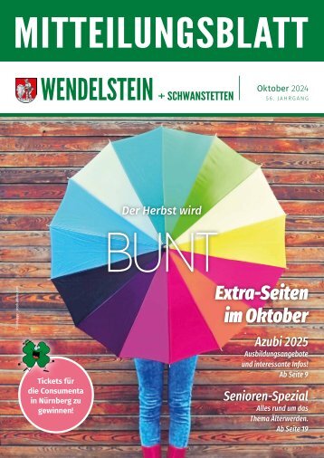 Mitteilungsblatt Wendelstein+Schwanstetten - Oktober 2024