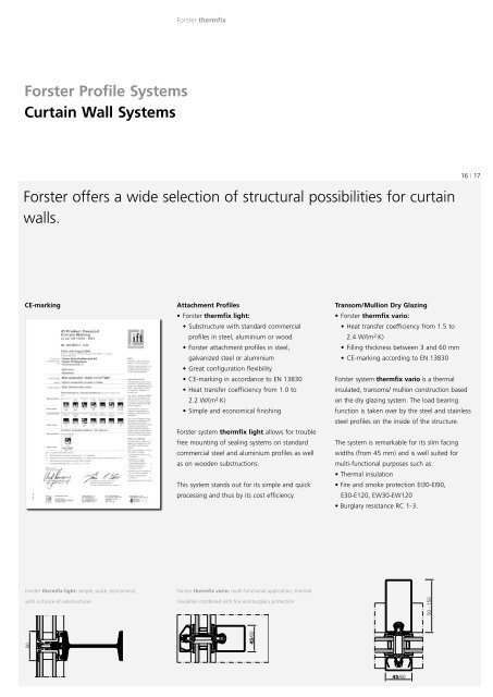 Forster Profile Systems