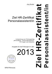 10 Grundlagen Human Resources Management ... - SPEKTRAmedia