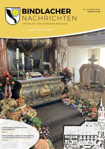 Bindlacher Nachrichten - Ausgabe 05.10.2024