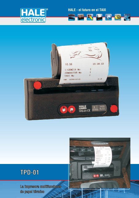 Impresora de papel térmico TPD-01 - HALE electronic GmbH
