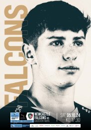 Newcastle Falcons v Leicester tigers Programme