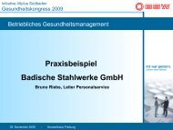 Praxisbeispiel Badische Stahlwerke - Initiative 45plus Südbaden