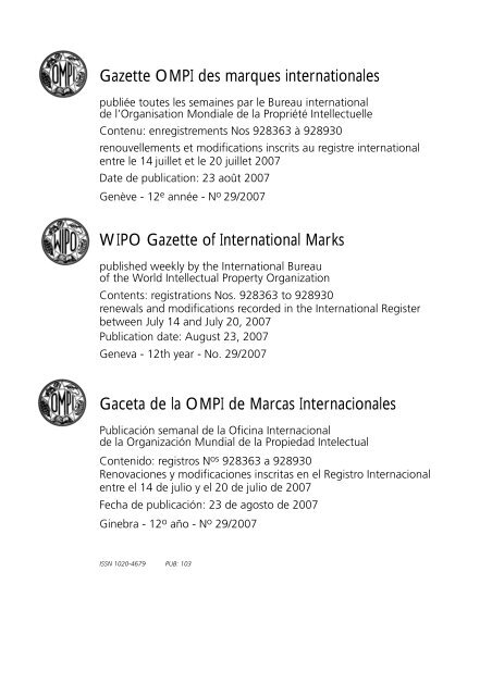 Declarations made by Contracting Parties of the Madrid System ...