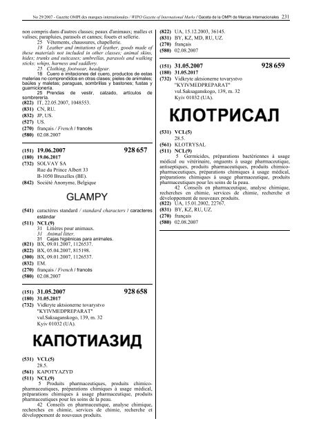 Declarations made by Contracting Parties of the Madrid System ...