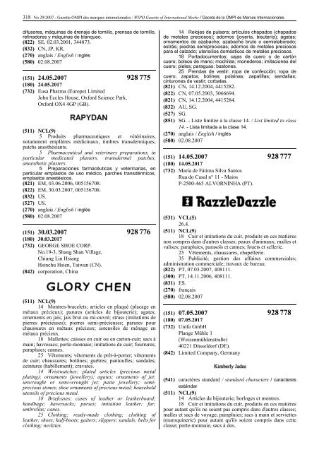 Declarations made by Contracting Parties of the Madrid System ...