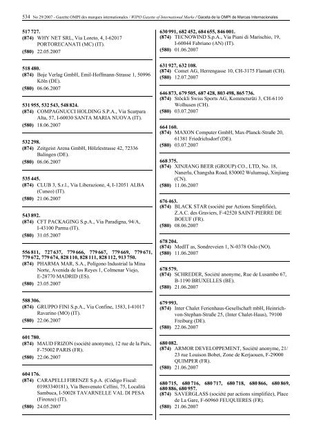 Declarations made by Contracting Parties of the Madrid System ...