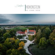 Schloss Hohenstein: Hotel. Restaurant. Feinfeierei