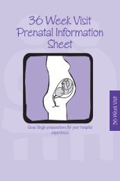 36 Week Visit Prenatal Information Sheet - Winn Army Community ...