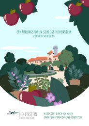 Oskar-Hacker-Stiftung: Ernährungsforum Konzept (DE)