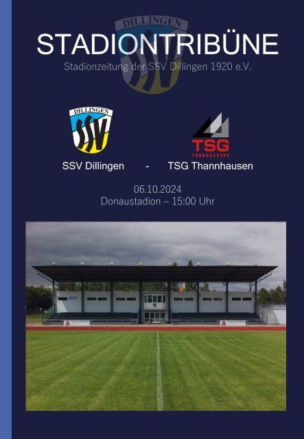 STADIONTRIBÜNE - AKTUELLE NEWS ZU DEN KREISLIGA-HEIMSPIELEN DER SSV DILLINGEN IM DONAUSTADION!