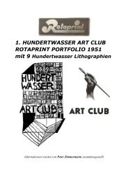 HUNDERTWASSER  ART CLUB - ROTAPRINT PORTFOLIO 1951