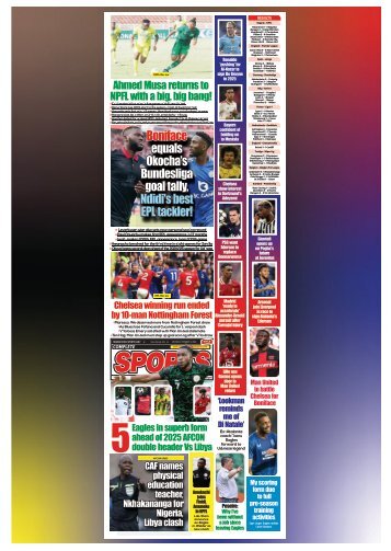 COMPLETE SPORTS - MONDAY, OCT 7, 2024