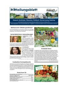 Mitteilungsblatt Maisach | Oktober 2024