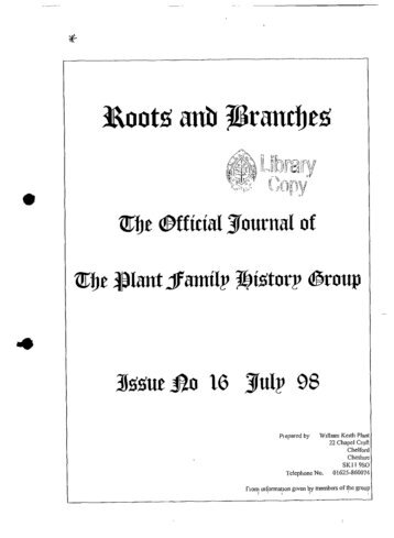 full text - Plant Family History Group