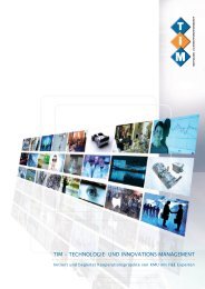 Imagefolder TIM - Technologie- und Innovations-Management