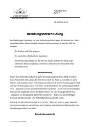 Berufungsentscheidung - Interfides