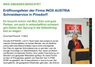 eröffnungsfeier der Firma inoX AuStriA Schneidservice in Pinsdorf!