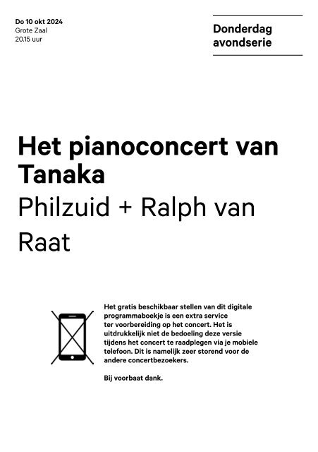 2024 10 10 Het pianoconcert van Tanaka - Philzuid + Ralph van Raat