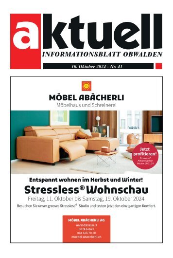 Aktuell Obwalden | KW 41 | 10. Oktober 2024