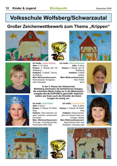 Blickpunkt 4-2009.pdf - Marktgemeinde Wolfsberg im Schwarzautal