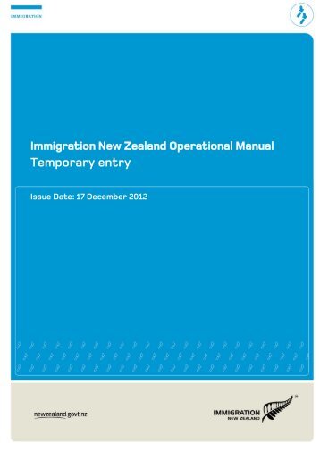 Temporary Entry PDF - Immigration New Zealand