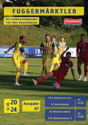 20241012 Fuggermärktler TSV 1862 Babenhausen – FC Rettenberg