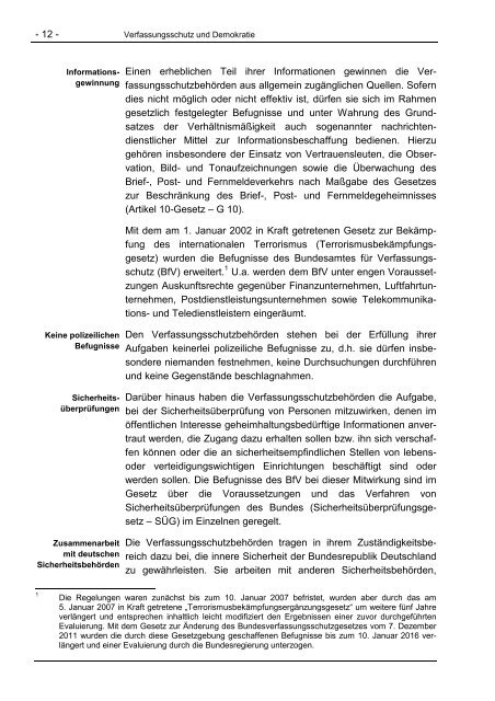 Verfassungsschutzbericht 2011 - Bundesamt für Verfassungsschutz