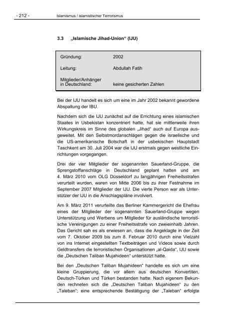 Verfassungsschutzbericht 2011 - Bundesamt für Verfassungsschutz