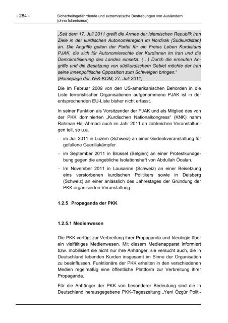 Verfassungsschutzbericht 2011 - Bundesamt für Verfassungsschutz