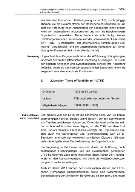 Verfassungsschutzbericht 2011 - Bundesamt für Verfassungsschutz