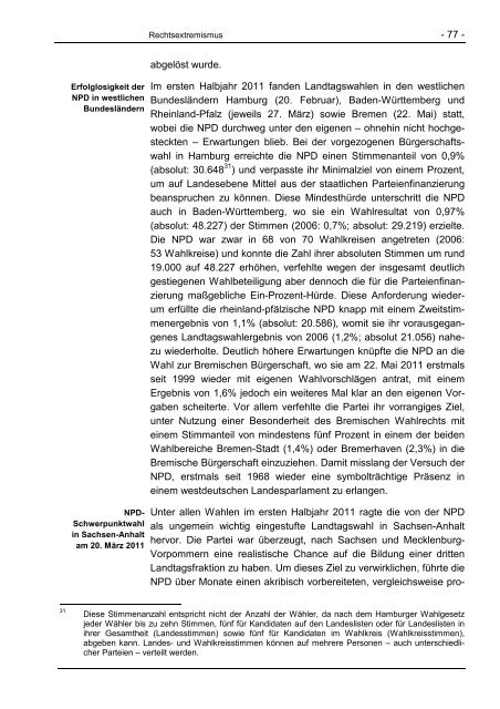 Verfassungsschutzbericht 2011 - Bundesamt für Verfassungsschutz