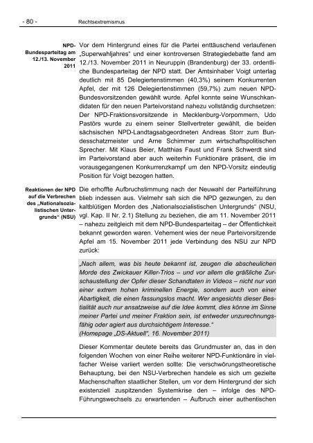 Verfassungsschutzbericht 2011 - Bundesamt für Verfassungsschutz