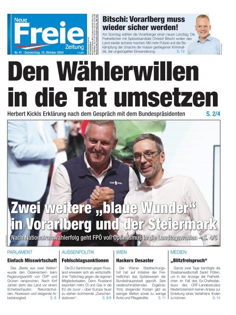Den Wählerwillen in die Tat umsetzen